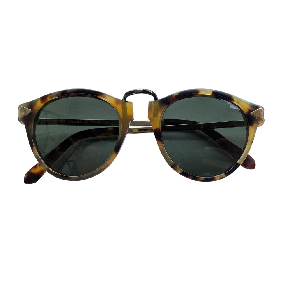 Karen Walker Helter Skelter Sunglasses Tortoise Gold Round Retro Metal Acetate